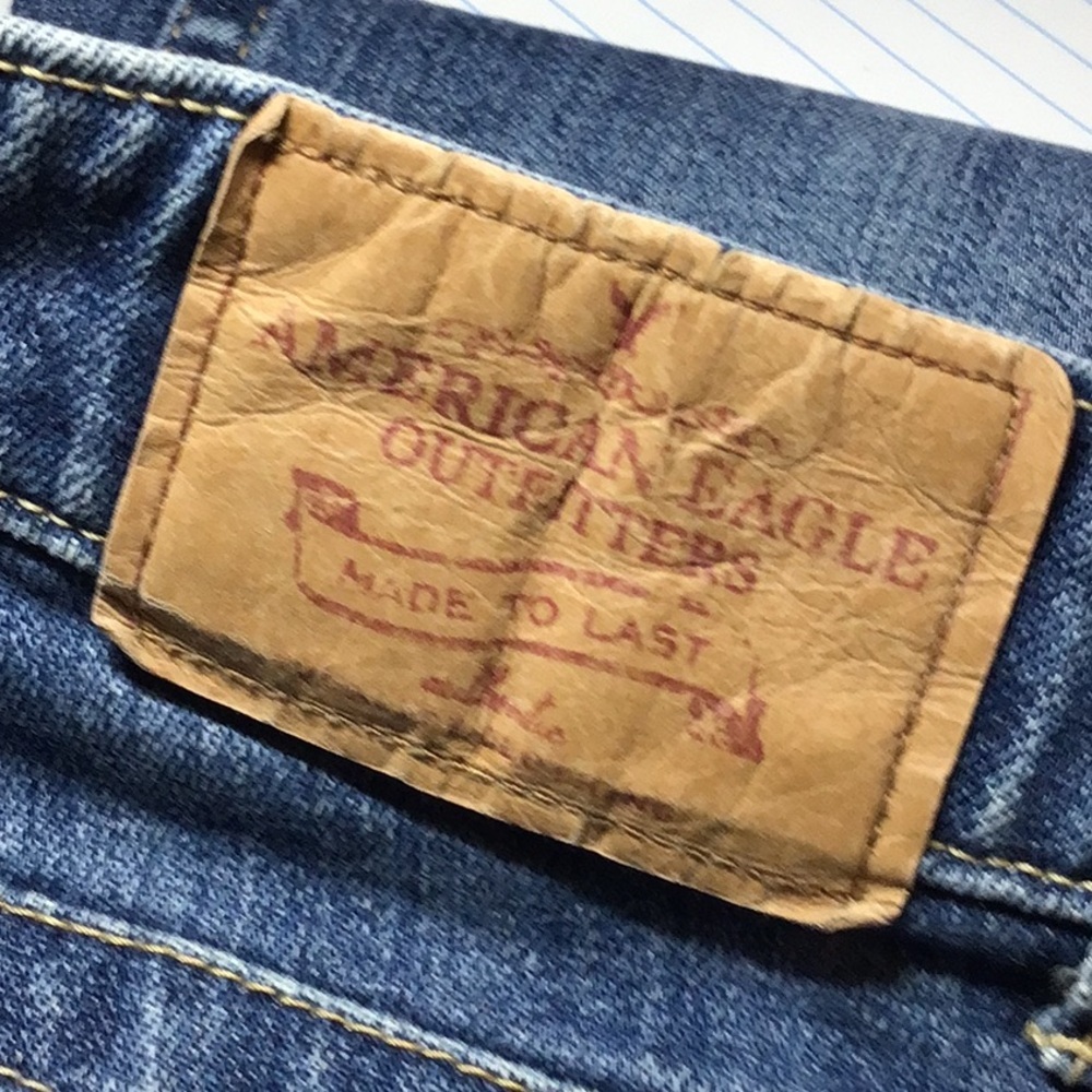 Low Rise Skinny77 w/ 31.5" Inseam🦅 American Eagle Y2K Denim Jean Size 12 sac704 - Picture 8 of 9
